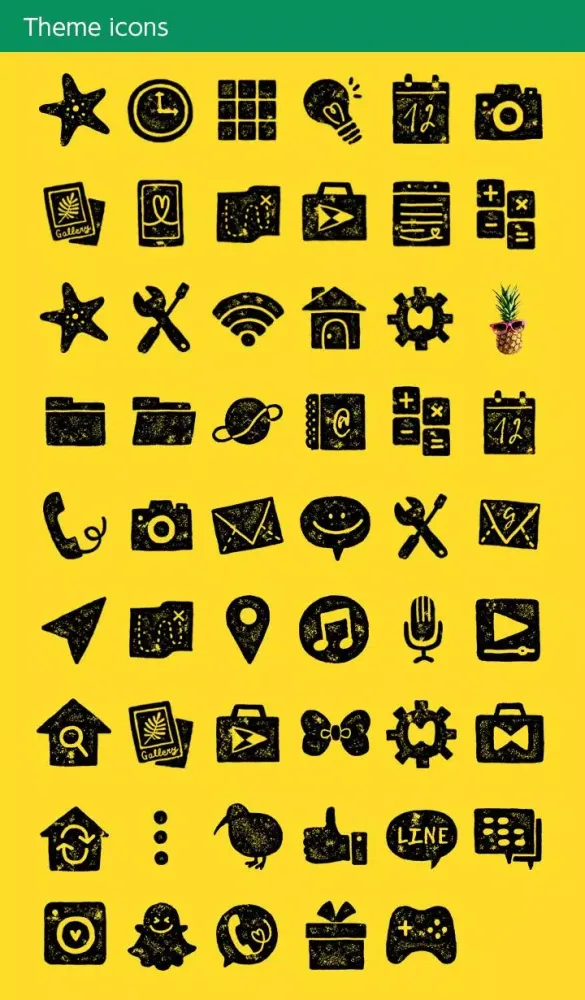 Sunglassed Pineapples Theme Screenshots