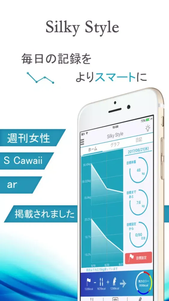 ダイエット-シルスタ 1日のカロリーを見て無理なく体重管理 Screenshots