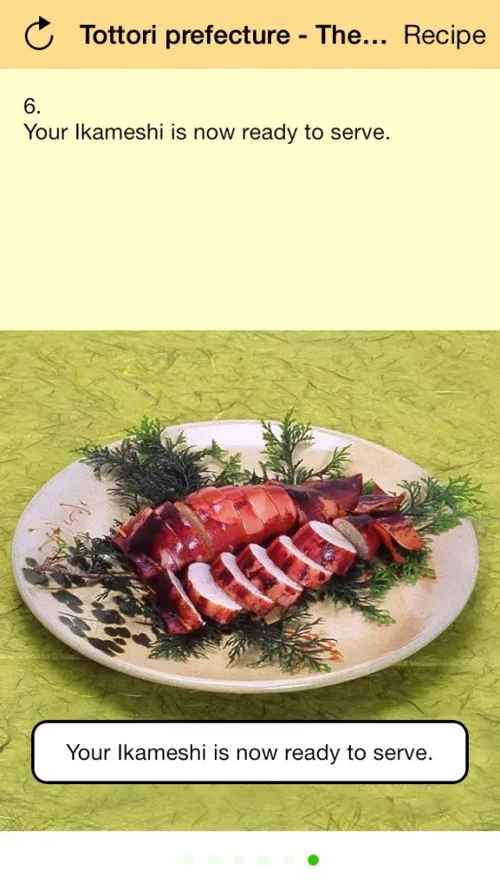 Ảnh chụp màn hình của Tottori prefecture - The food capital of Japan, Ikameshi