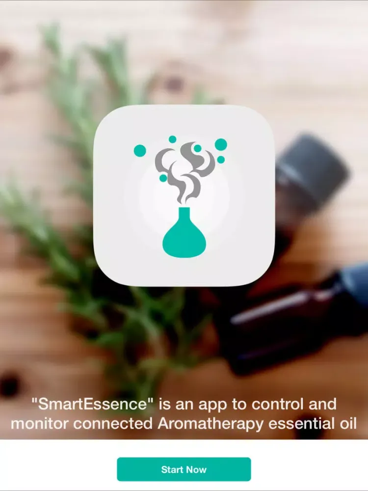 Tangkapan layar SmartEssence iPad 