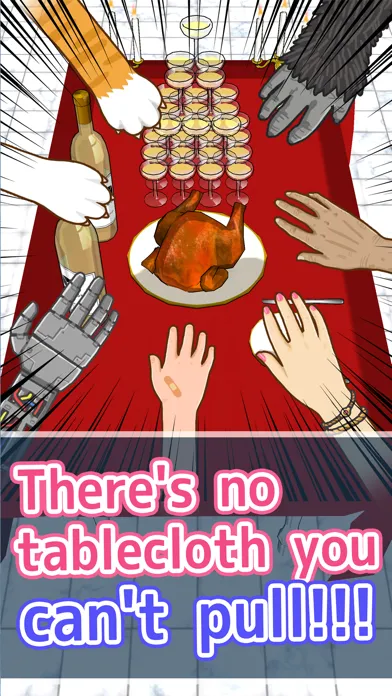 Screenshot di There's no tablecloth I can't pull!!