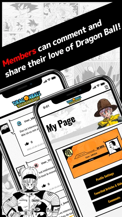 Dragon Ball Official Site App Screenshots