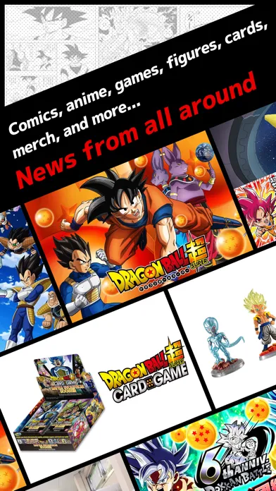Dragon Ball Official Site App Screenshots