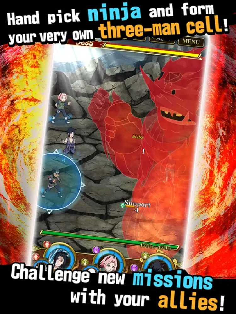 Ảnh chụp màn hình của Ultimate Ninja Blazing iPad 
