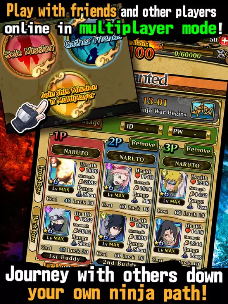 Ảnh chụp màn hình của Ultimate Ninja Blazing iPad 