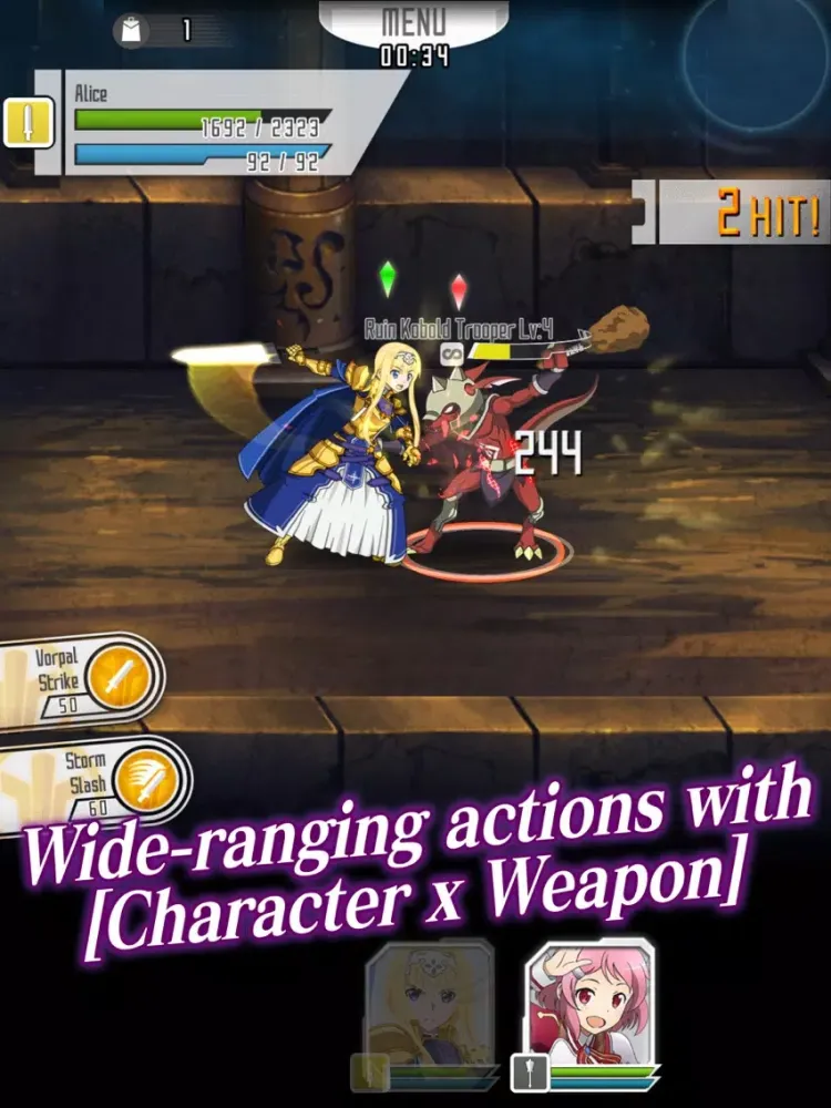 SWORD ART ONLINE:Memory Defrag iPad  स्क्रीनशॉट