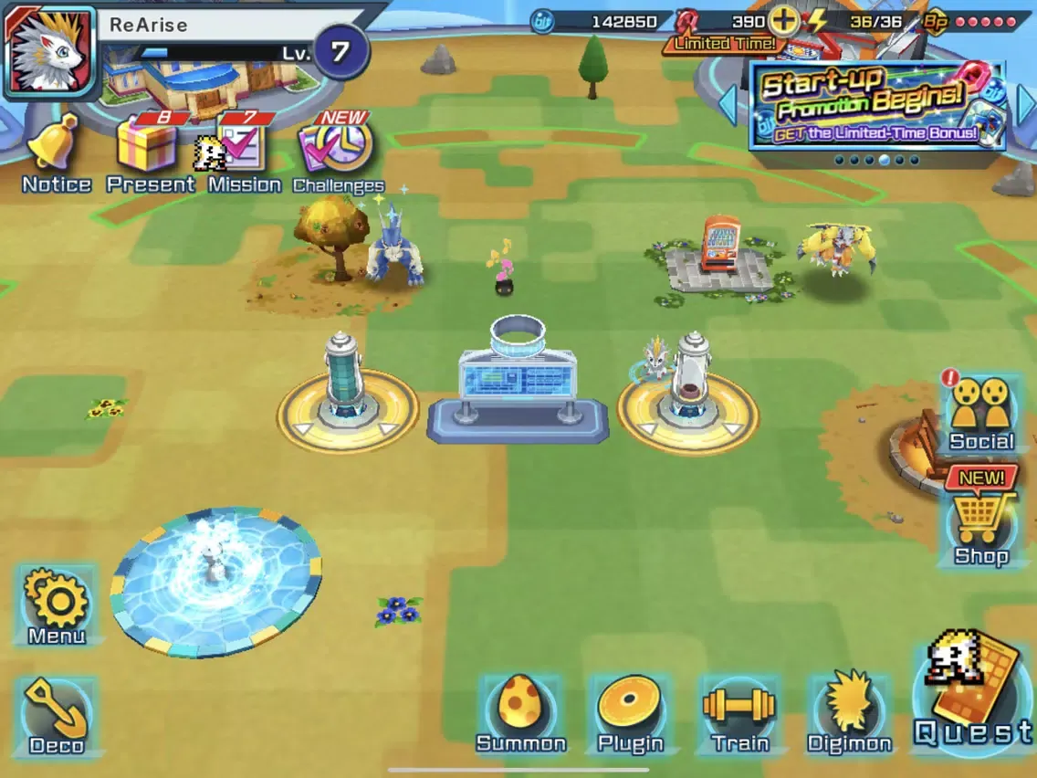 Capturas de tela do DIGIMON ReArise iPad 