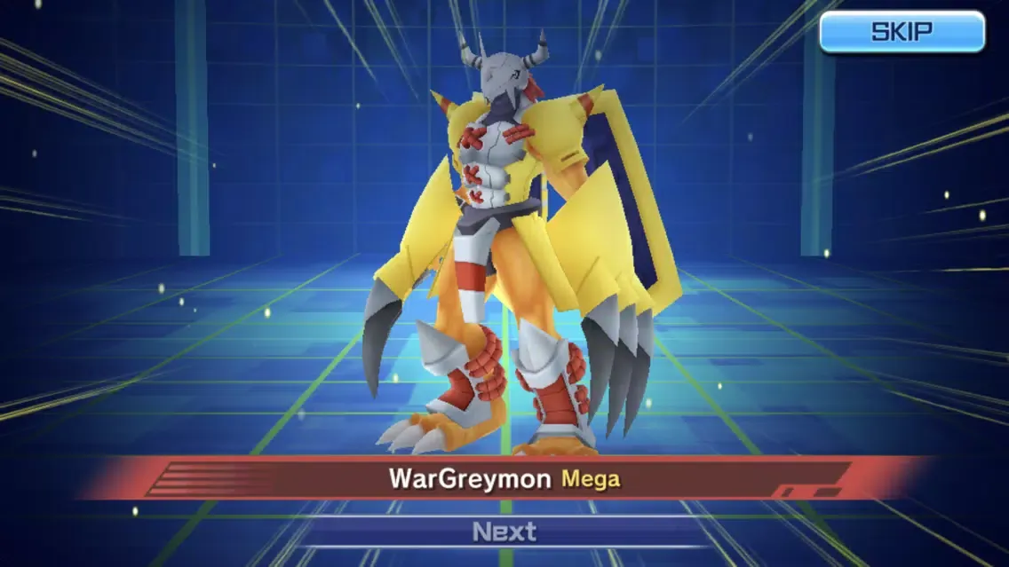 Capturas de tela do DIGIMON ReArise