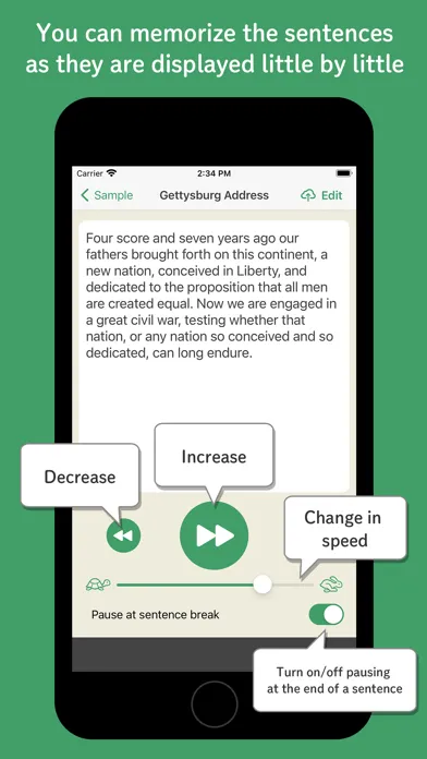 Memorize long sentences Ekran Görüntüleri