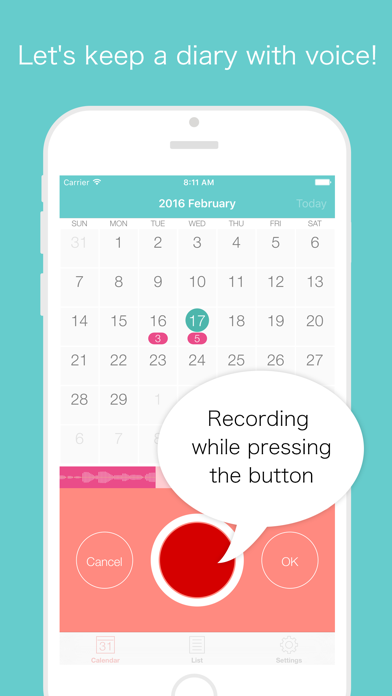 VoiceDiary - voice recorder Screenshots