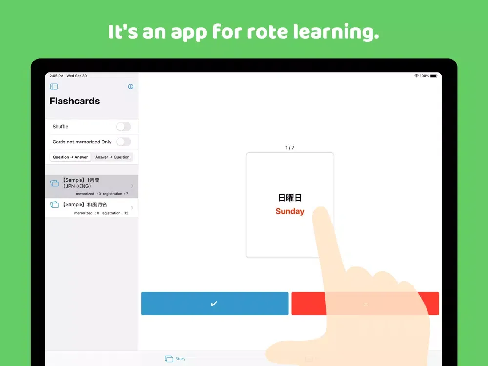 Zrzuty ekranu Flashcards - make it yourself iPad 