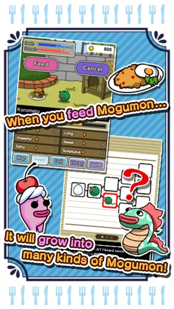 Tangkapan layar Gourmet Creature Hungry Mogumon