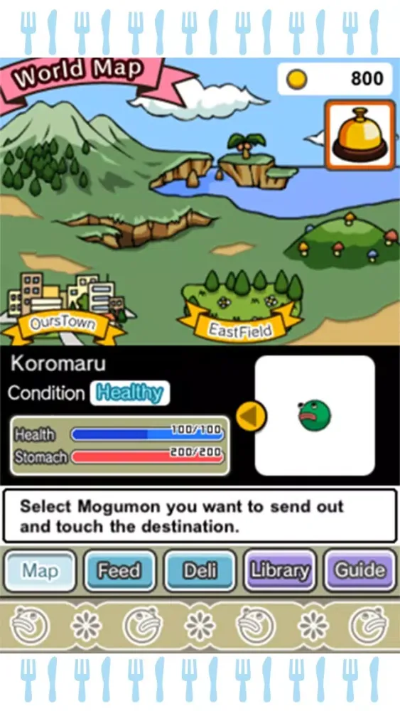Tangkapan layar Gourmet Creature Hungry Mogumon