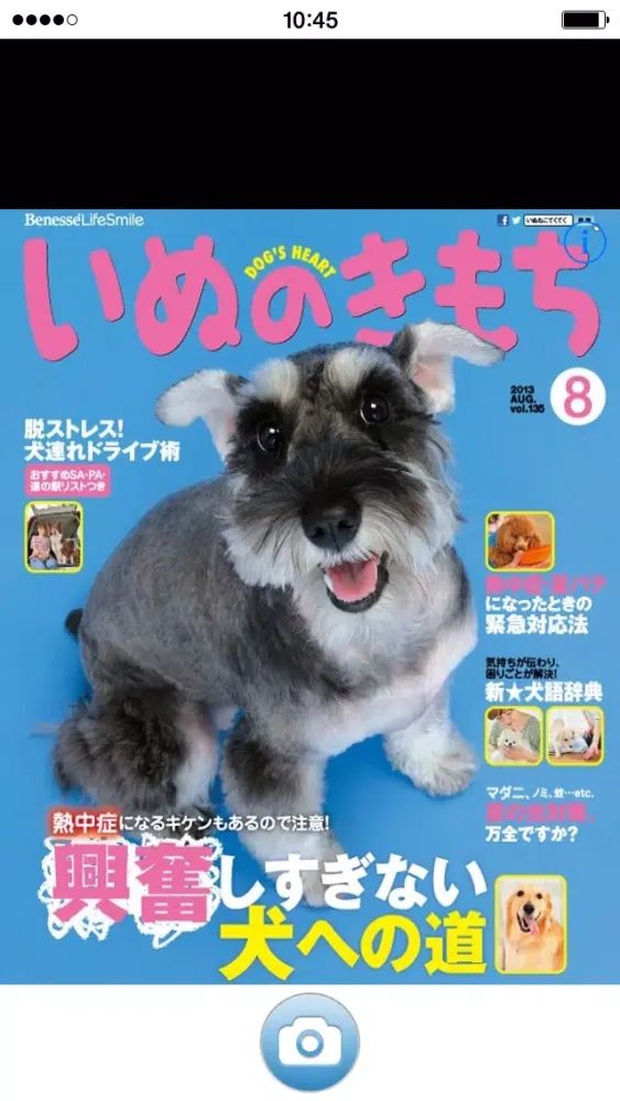 Zrzuty ekranu いぬのきもちカメラ