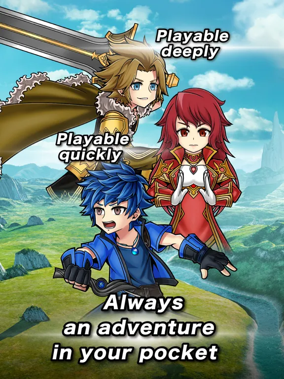 Pocket Quest Three Braves iPad  스크린샷