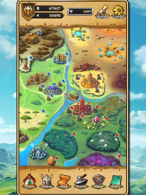 Pocket Quest Three Braves iPad  스크린샷