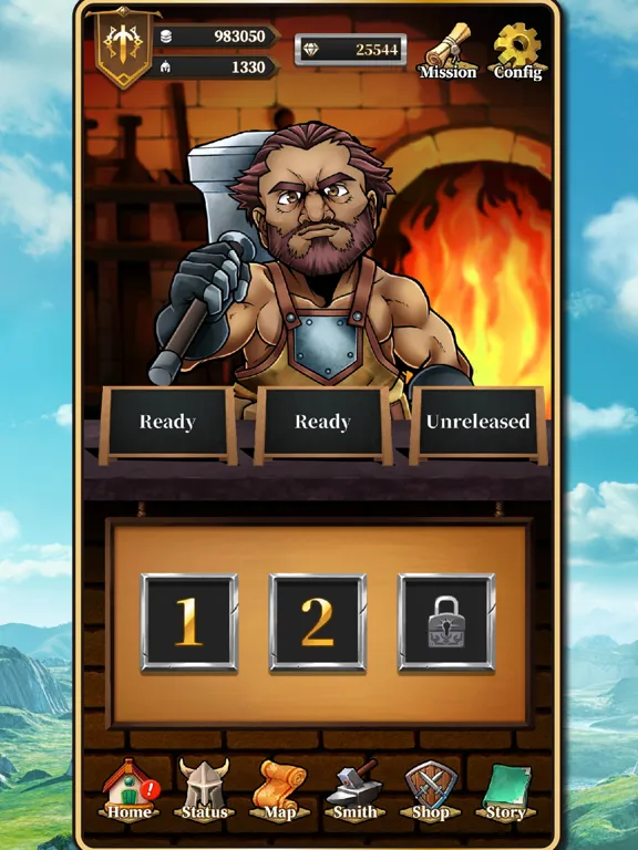 Pocket Quest Three Braves iPad  스크린샷