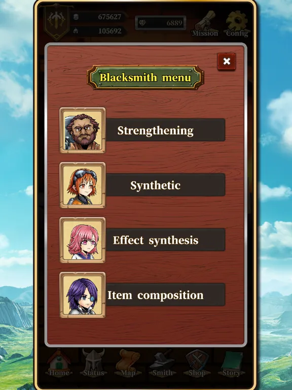 Pocket Quest Three Braves iPad  스크린샷