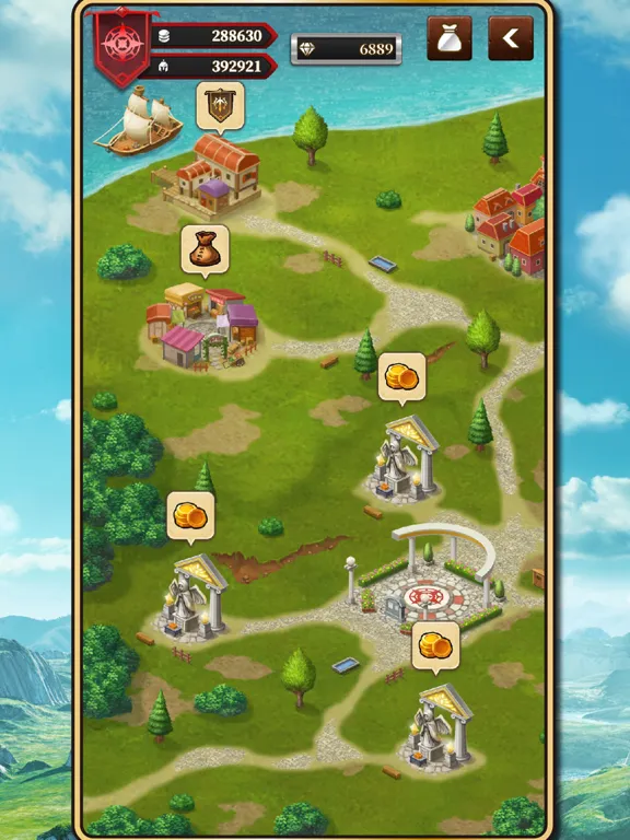 Pocket Quest Three Braves iPad  스크린샷