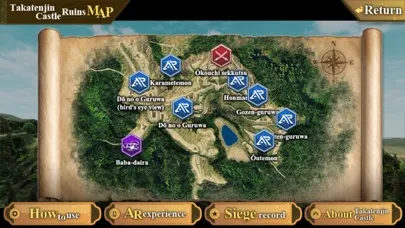 ＡＲ/ＶＲアプリ「バーチャル攻略高天神城」 Screenshots
