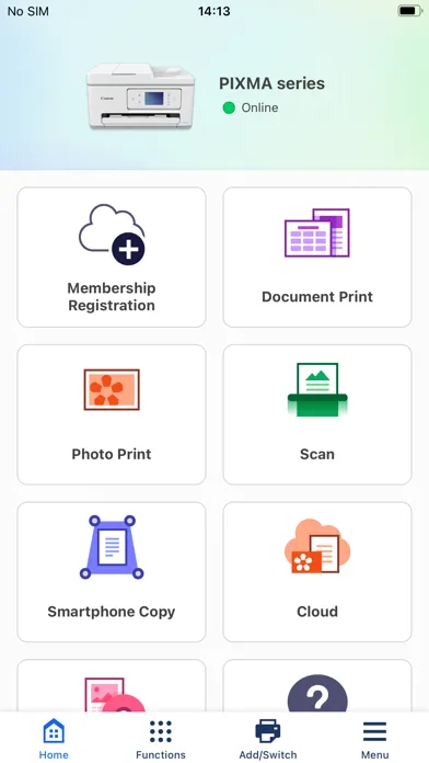 Ảnh chụp màn hình của Canon PRINT