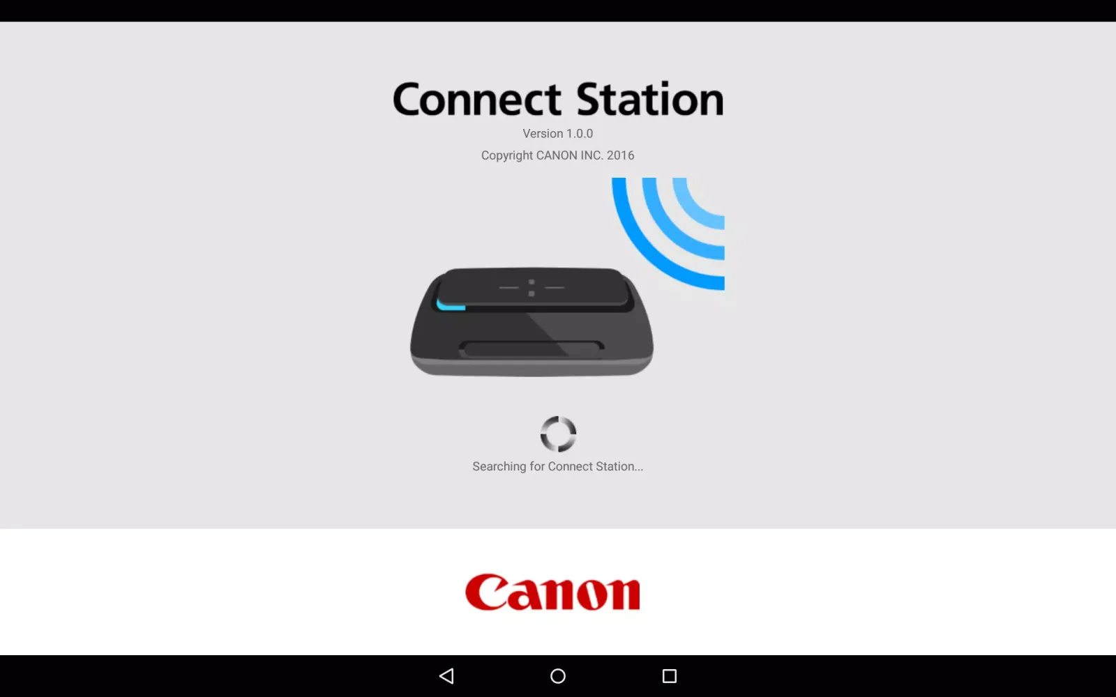 Captures d'écran de Canon Connect Station