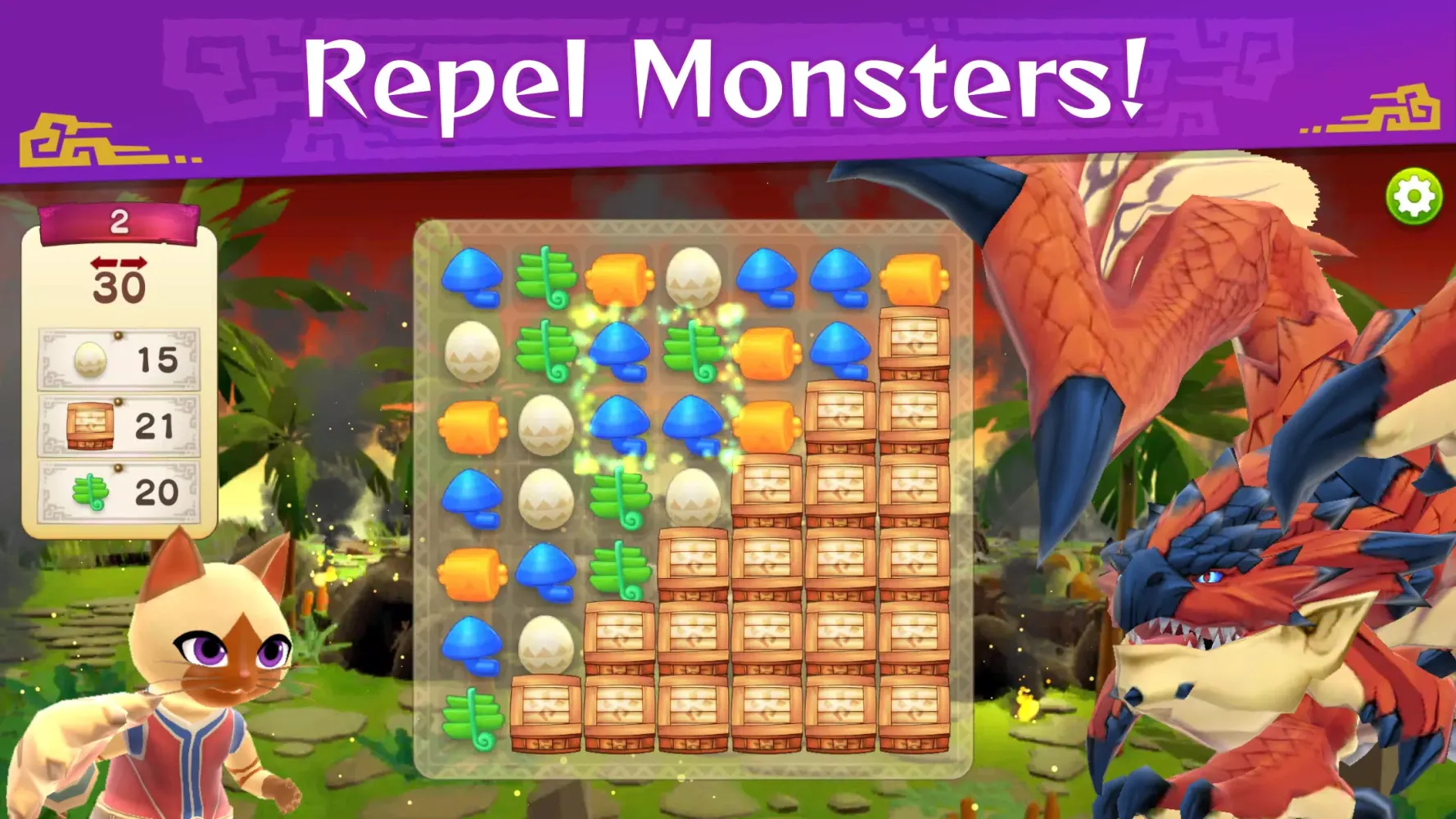 Captures d'écran de Monster Hunter Puzzles