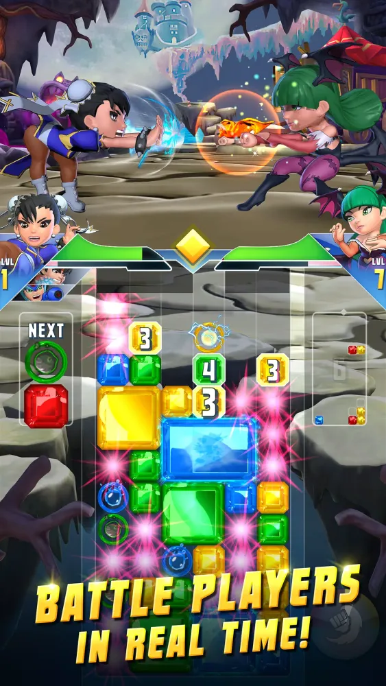 Capturas de tela do Puzzle Fighter