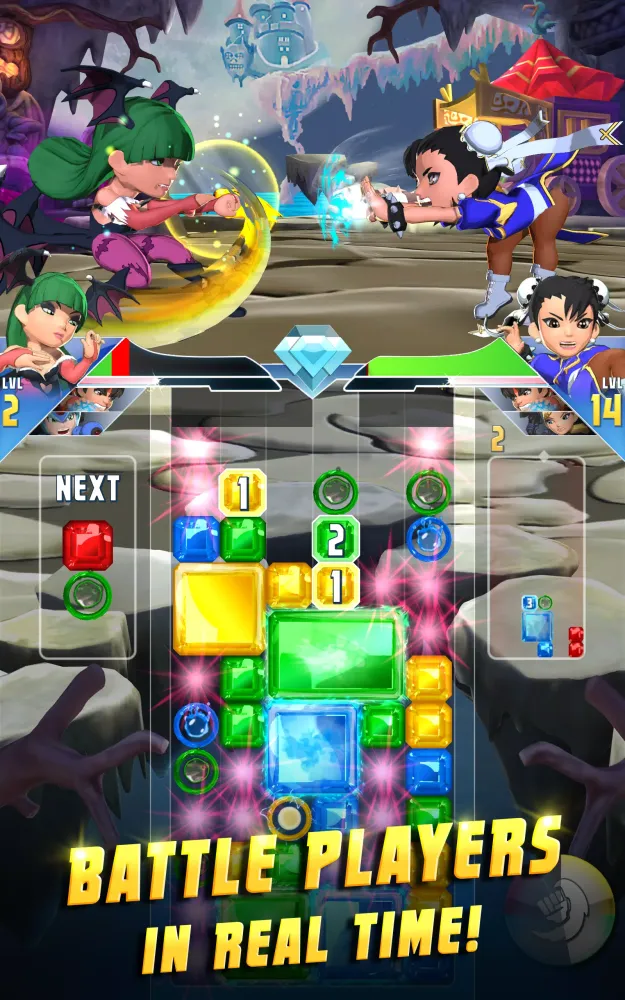 Capturas de tela do Puzzle Fighter
