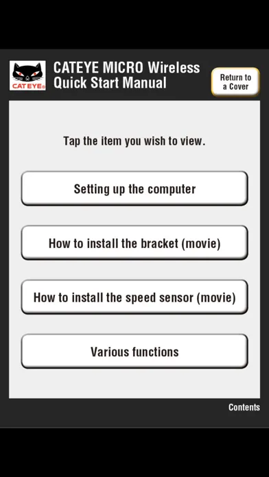 تصاویر CatEye MICRO Wireless Quick Start