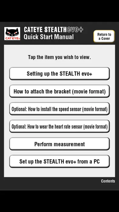 Stealth evo+ Quick Start Screenshots