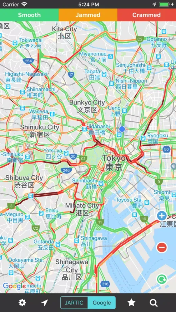 Capturas de tela do 渋滞情報マップ(渋滞・高速道路・渋滞予測)