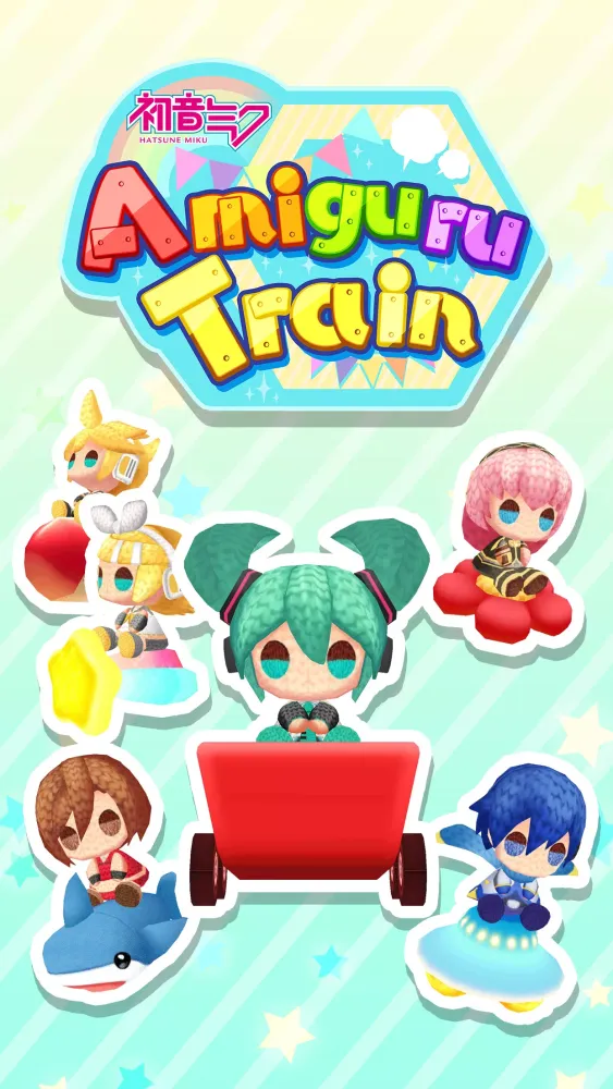 ภาพหน้าจอของ Hatsune Miku Amiguru Train