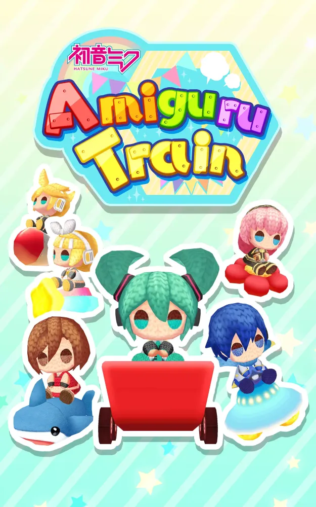 ภาพหน้าจอของ Hatsune Miku Amiguru Train