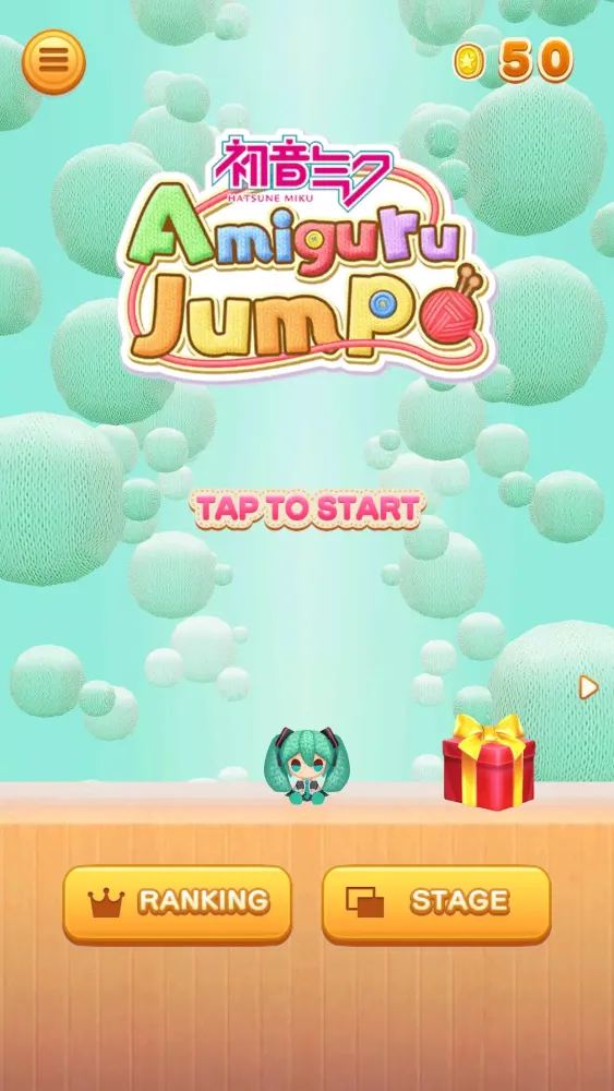 ภาพหน้าจอของ Hatsune Miku Amiguru Jump