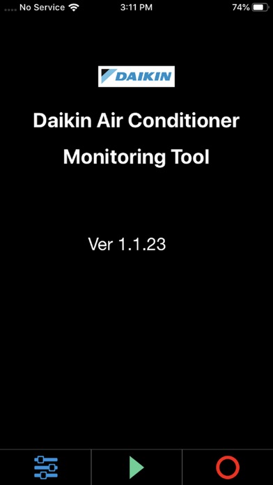 Tangkapan skrin Daikin AC Monitoring Tool