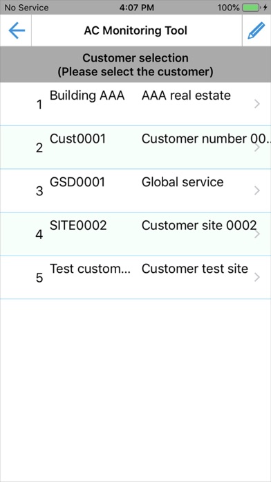 Tangkapan skrin Daikin AC Monitoring Tool