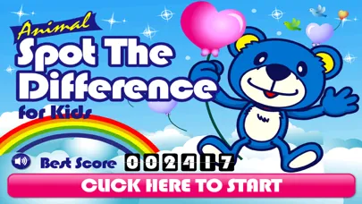Capturas de tela do Animal Spot The Difference for Kids