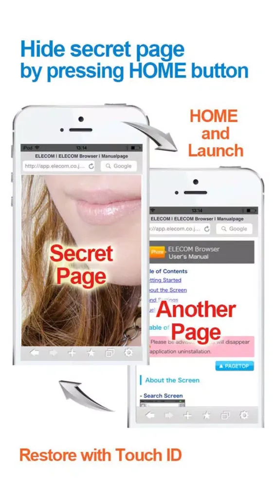 ELECOM Browser FREE (blue light cut filter)應用截圖