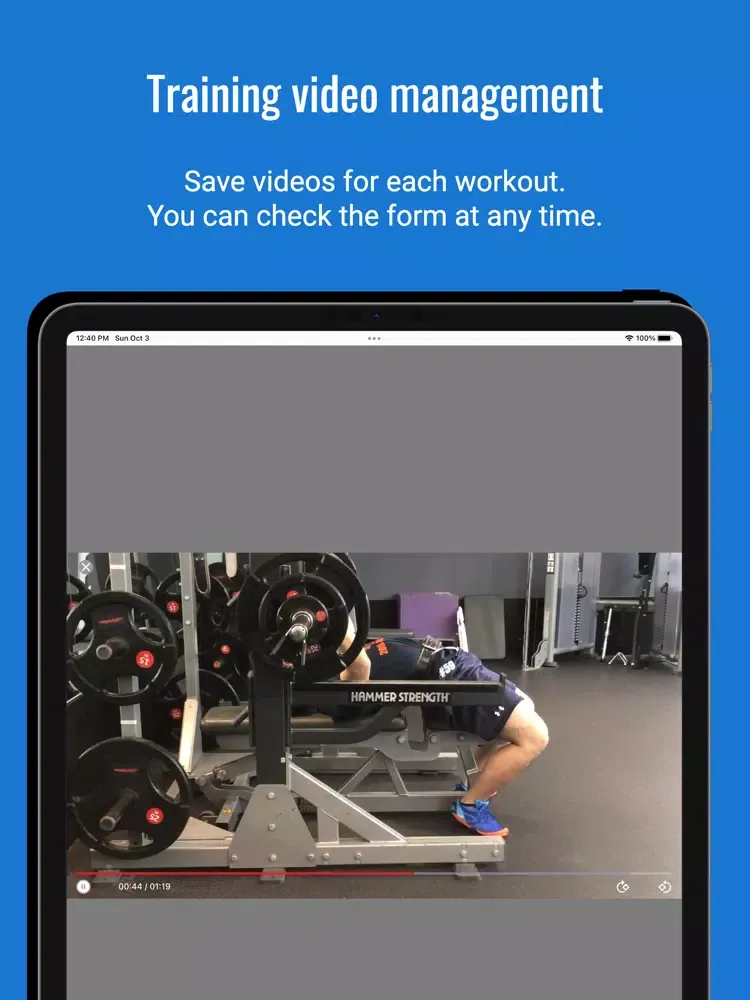 BIG3 Record App - LifterLog iPad  स्क्रीनशॉट