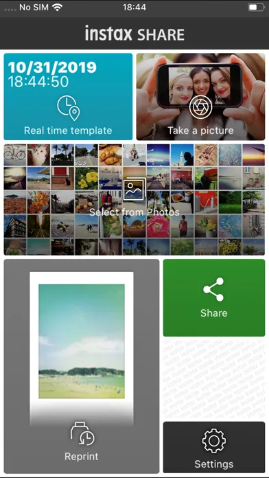 Скриншоты instax SHARE