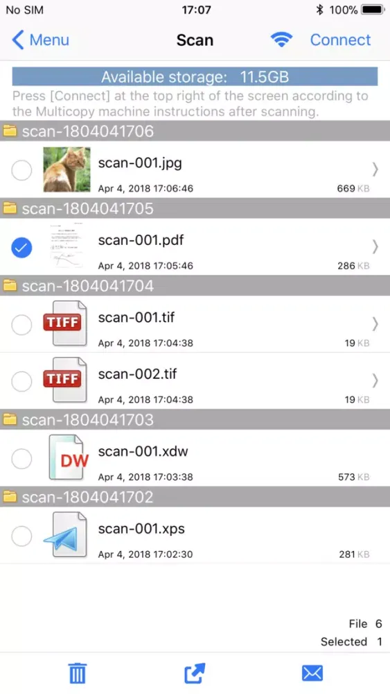 Ảnh chụp màn hình của Seven-Eleven Multicopy