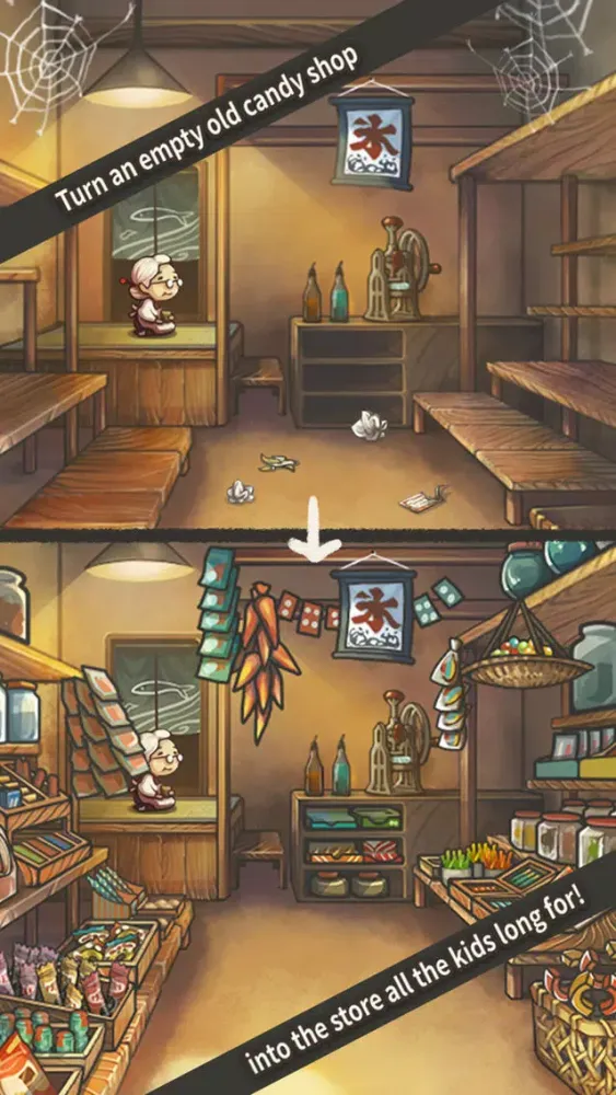 Скриншоты The heartwarming simulation game--Showa Candy Shop