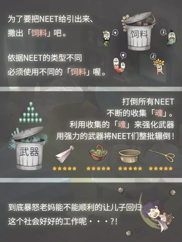 Capturas de tela do 会让人想要工作的育成游戏「极度爆怒老妈物语」 iPad 