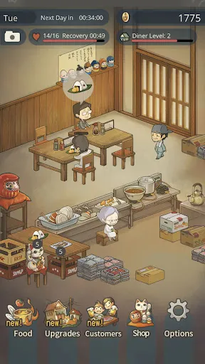 Capturas de tela do Hungry Hearts Diner