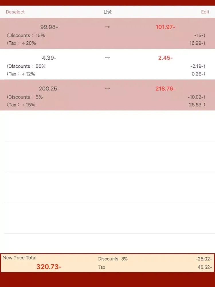 OFF !!! - Discount Calculator iPad 应用截图