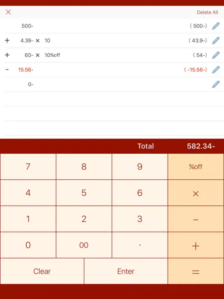 OFF !!! - Discount Calculator iPad 应用截图