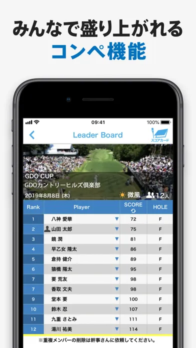 تصاویر GDOスコア-ゴルフのスコア管理　GPSマップで距離を計測