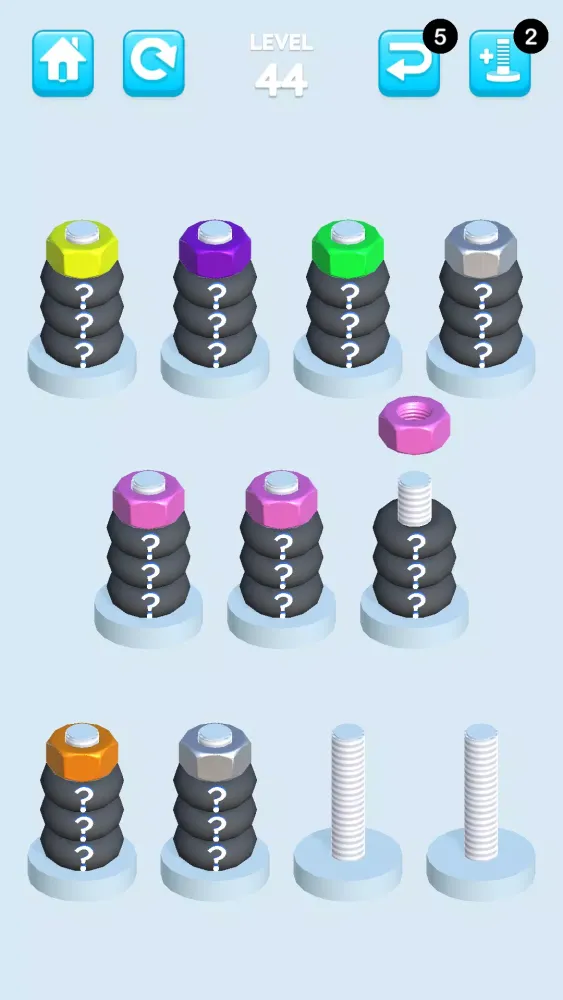 Nuts And Bolts Sort سکرین شاٹس