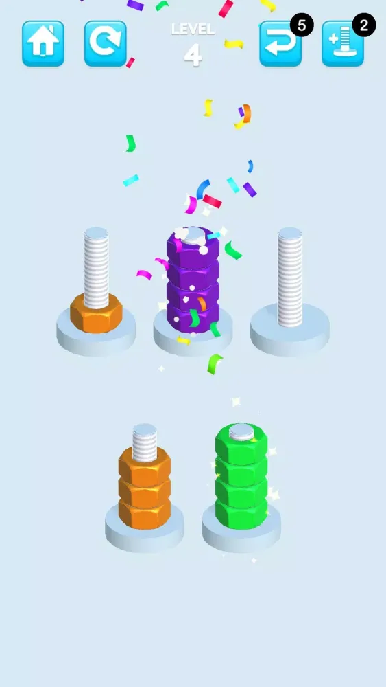 Nuts And Bolts Sort سکرین شاٹس